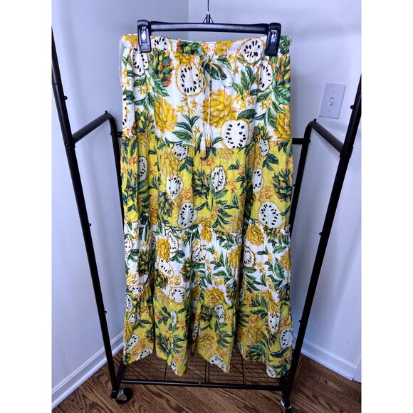 Farm Rio Biriba Print Cotton Maxi Skirt size S small - Picture 3 of 8